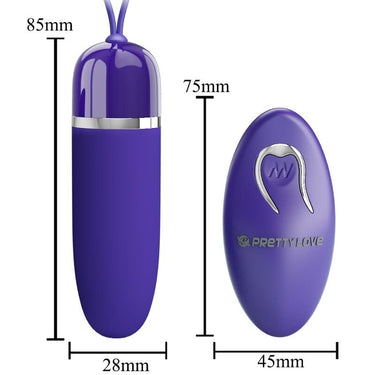 Mini vibratore bullet con telecomando, stimolazione silenziosa e 12 funzioni